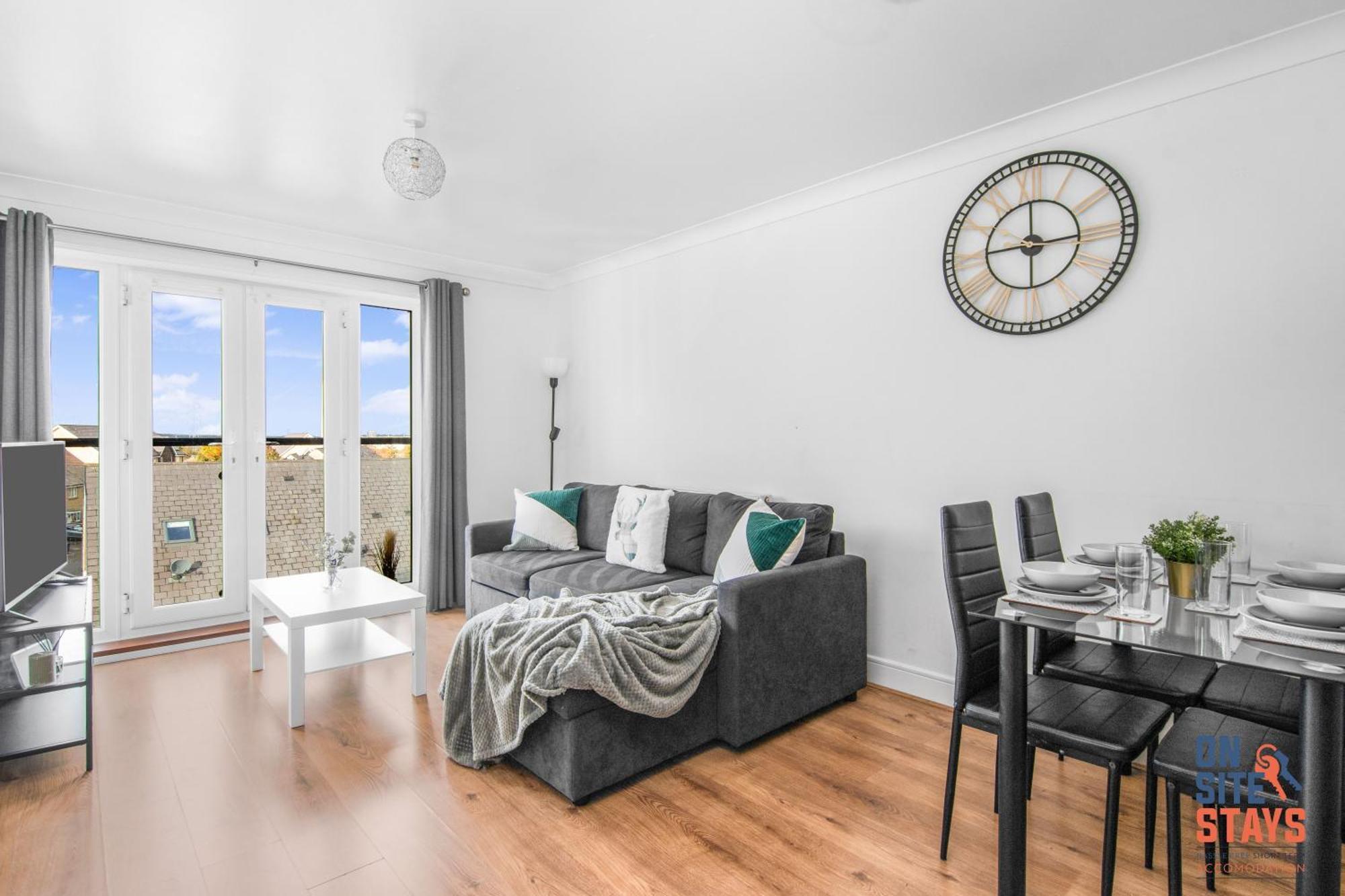 Onsitestays - Cosy 2-Bedroom Apartment With Free Parking, Wi-Fi & London Links Northfleet Dış mekan fotoğraf