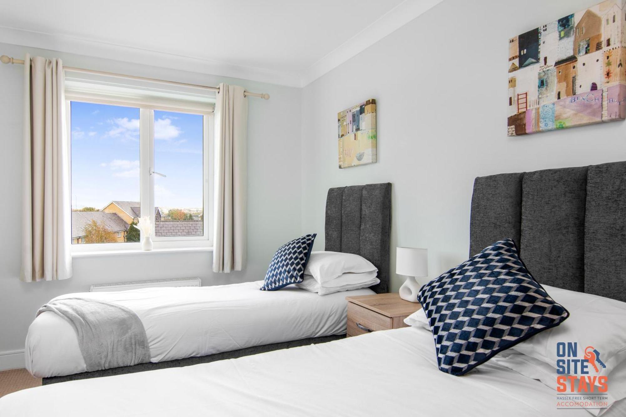 Onsitestays - Cosy 2-Bedroom Apartment With Free Parking, Wi-Fi & London Links Northfleet Dış mekan fotoğraf