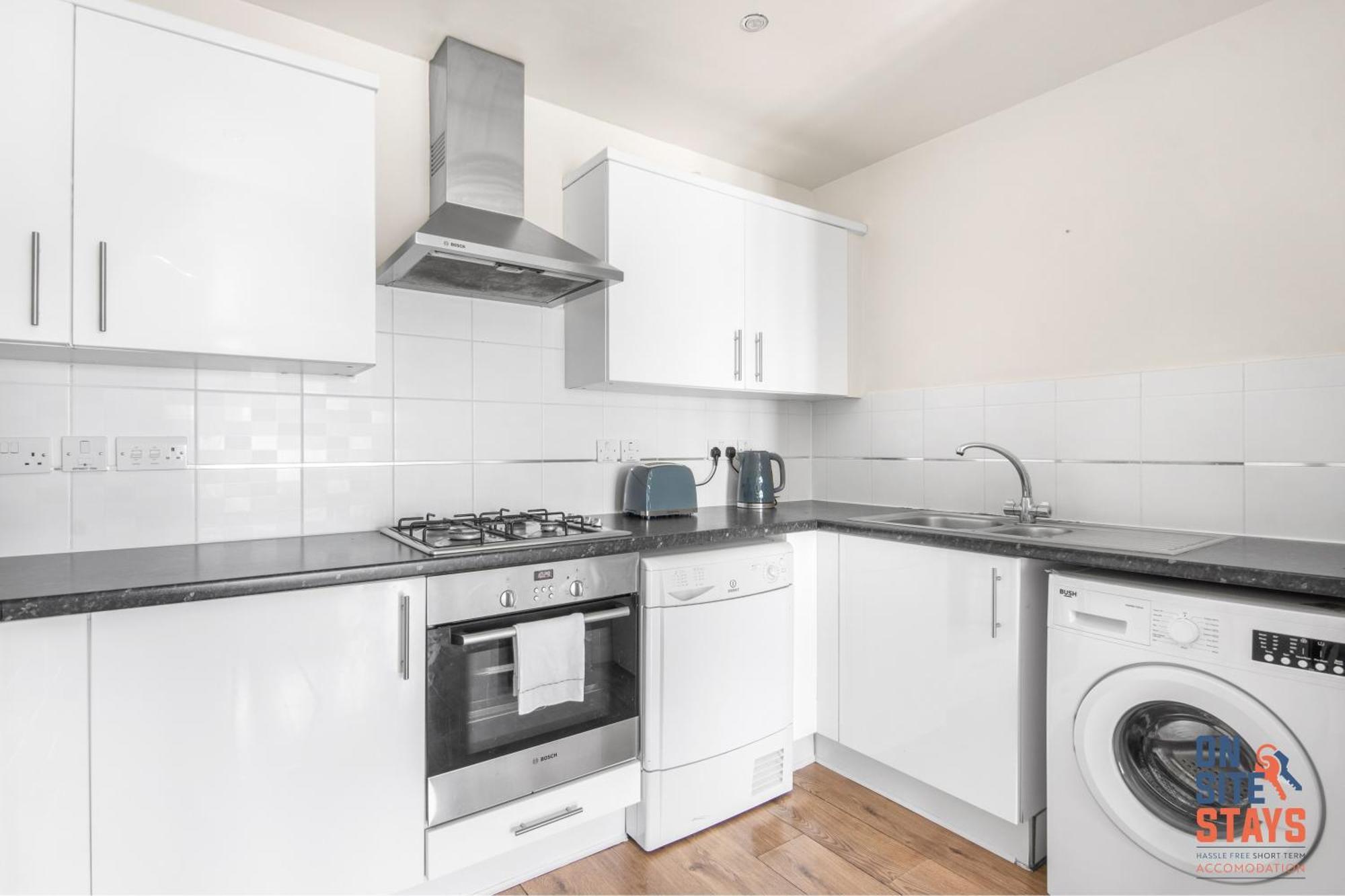Onsitestays - Cosy 2-Bedroom Apartment With Free Parking, Wi-Fi & London Links Northfleet Dış mekan fotoğraf