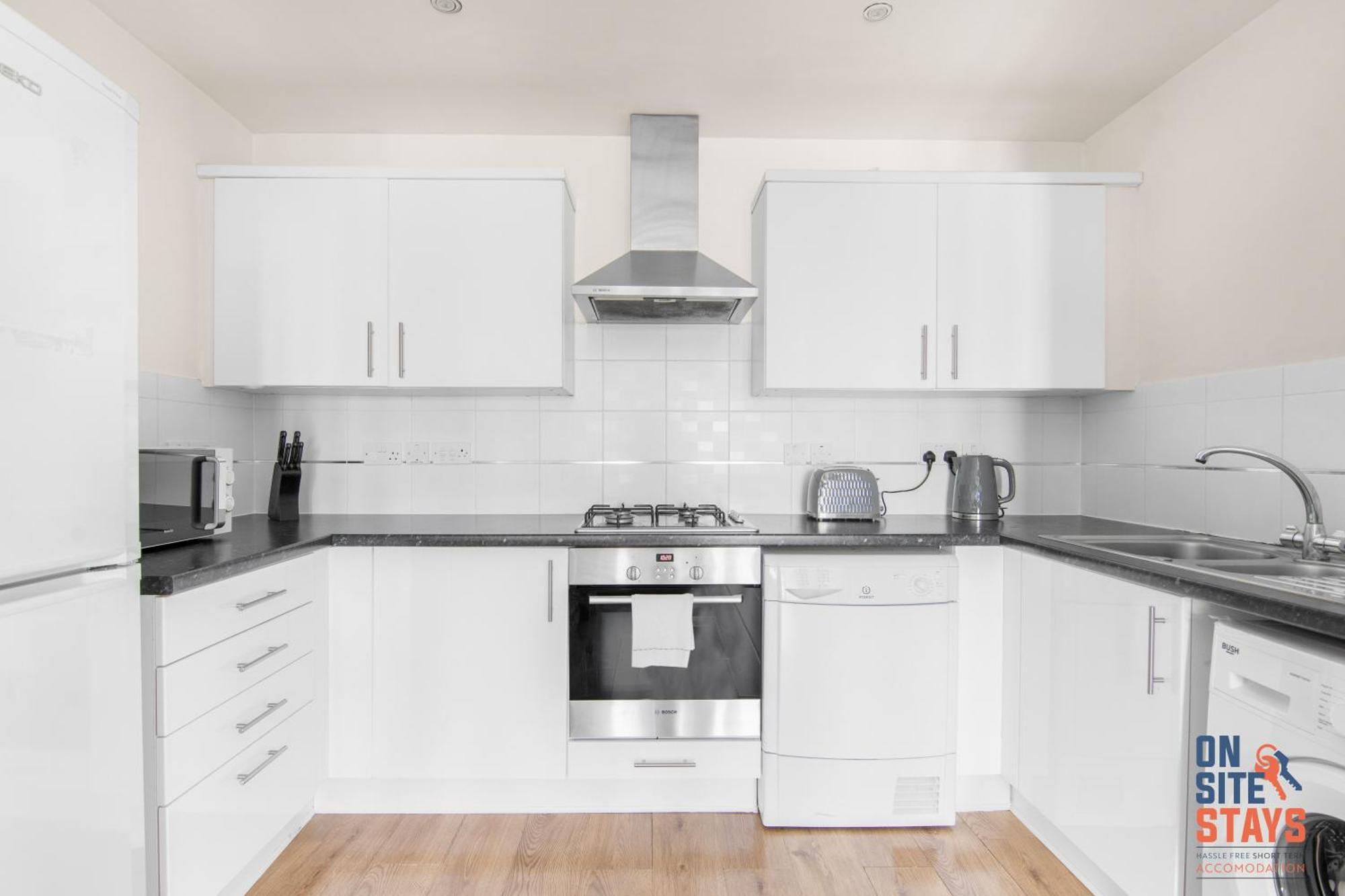 Onsitestays - Cosy 2-Bedroom Apartment With Free Parking, Wi-Fi & London Links Northfleet Dış mekan fotoğraf