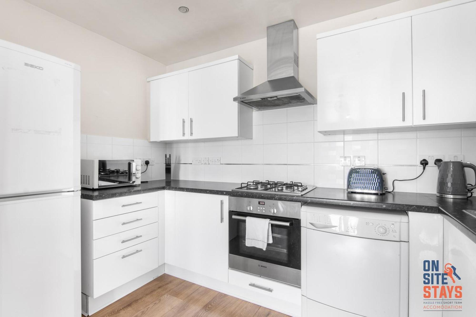 Onsitestays - Cosy 2-Bedroom Apartment With Free Parking, Wi-Fi & London Links Northfleet Dış mekan fotoğraf